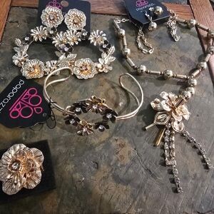 Floral Gold and Silver Jewelry Collection